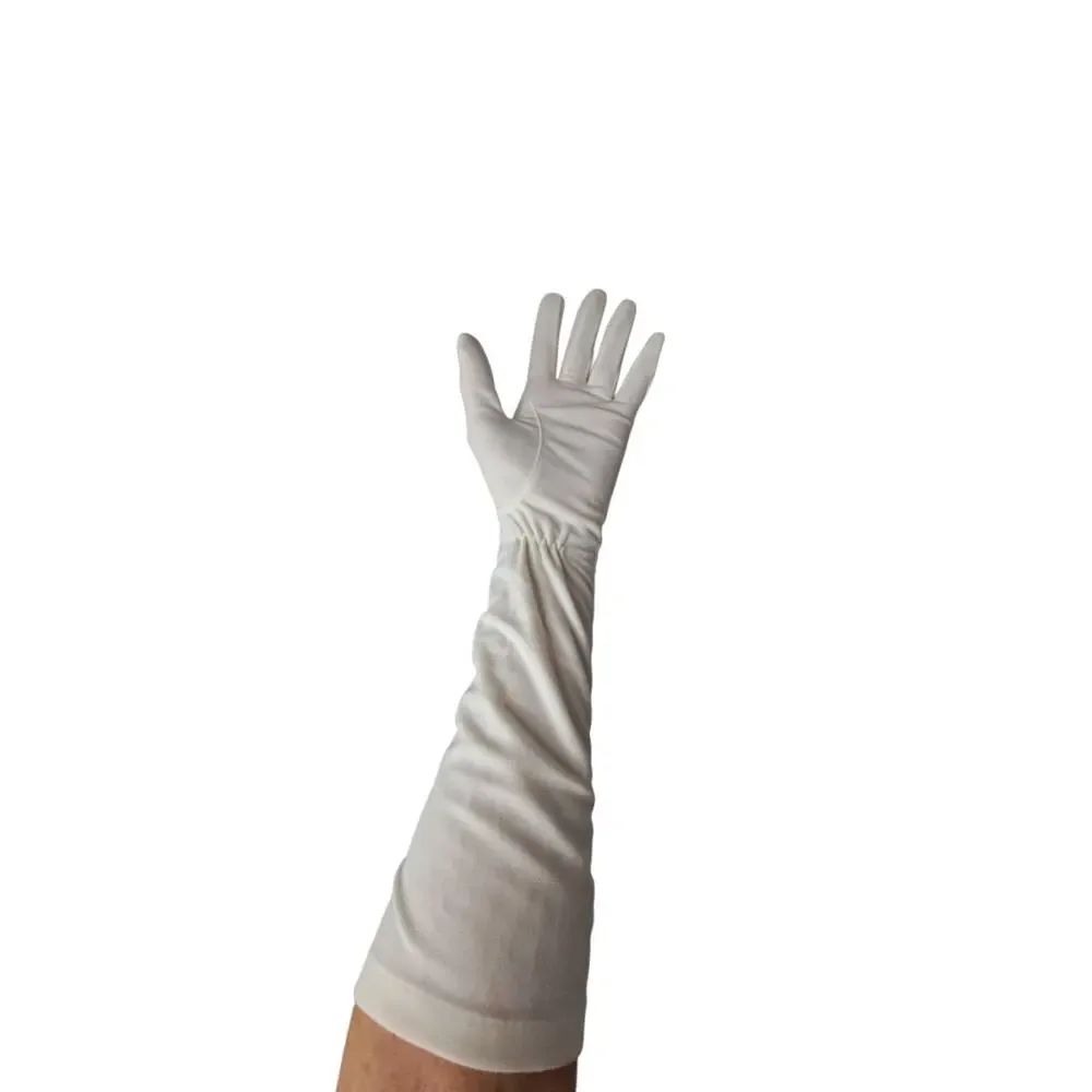CLAUDE RIVIERE 60's Vintage Cream Gloves 17